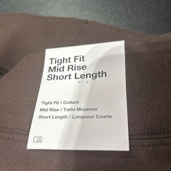 Nike Tight Fit Mid Rise short length stretch shorts, embroidered logo, 8” inseam - Picture 3 of 6